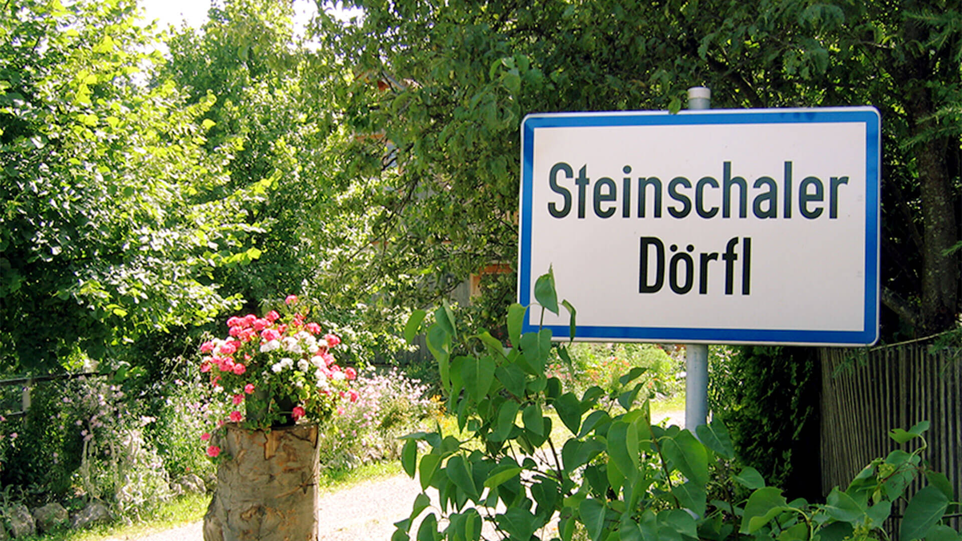 Ortsschild Steinschaler Dörfl