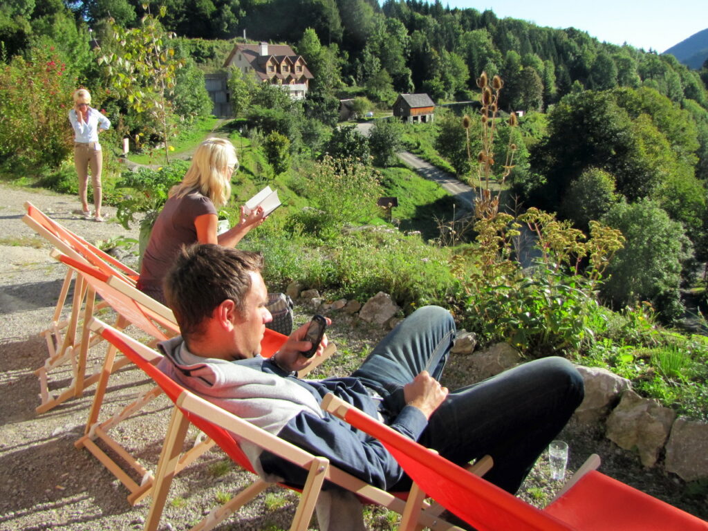 Pause beim Seminar in der Natur