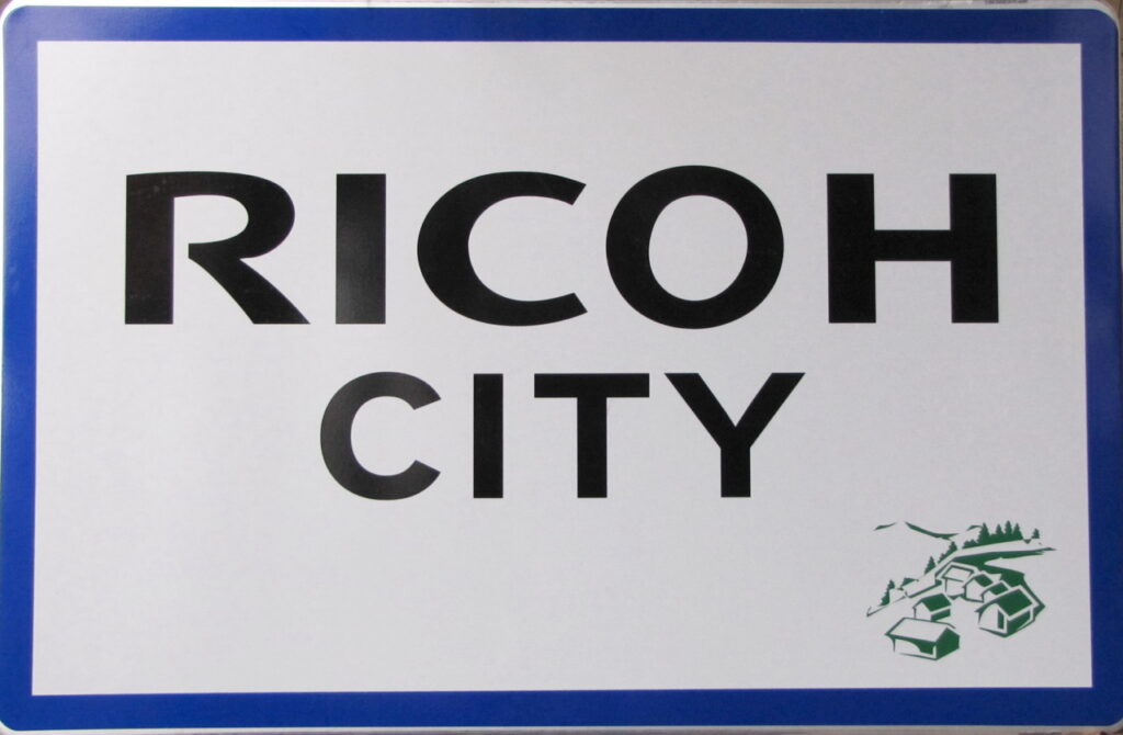 Ricoh City Ortstafel/Ortsschild als Branding-Möglichkeit